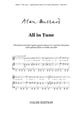 All in Tune SSA choral sheet music cover